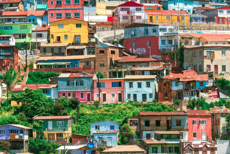 Las casas de colores de Valparaíso