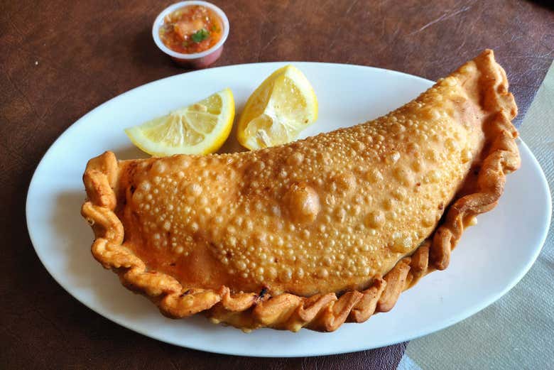 Delight in a fish empanada