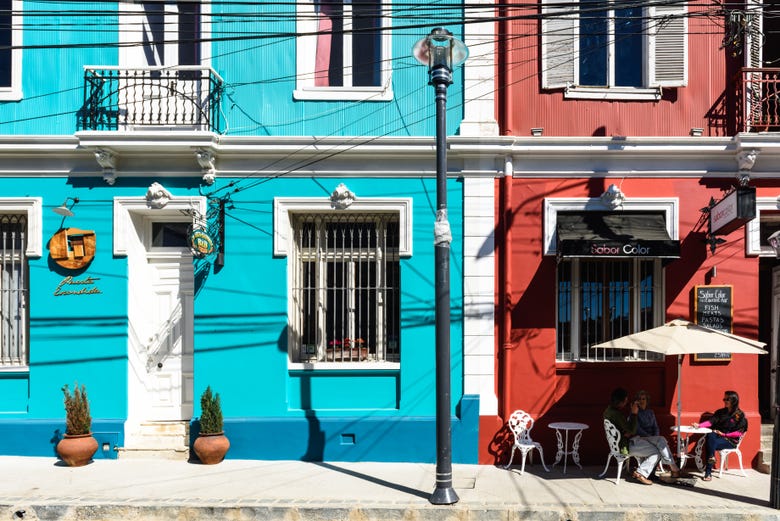 Casas coloridas de Valparaíso