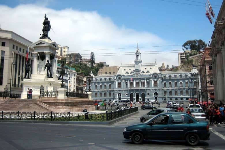La plaza Sotomayor de Valparaíso