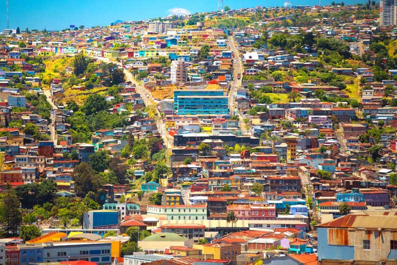 Vista panorámica de Valparaíso