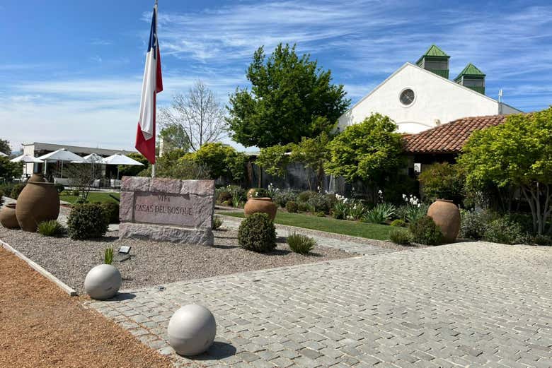 Llegando a la bodega del Valle de Casablanca