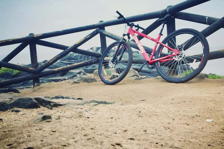 Bicicletta in una delle fermate