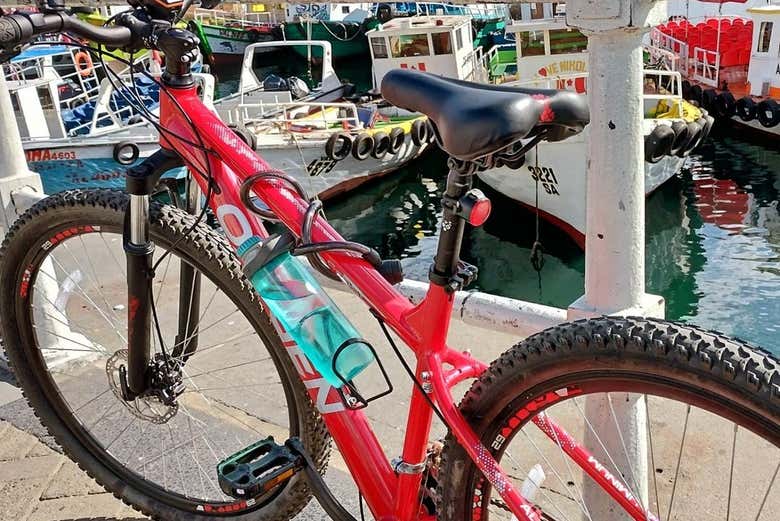 Bicicletta a una delle fermate