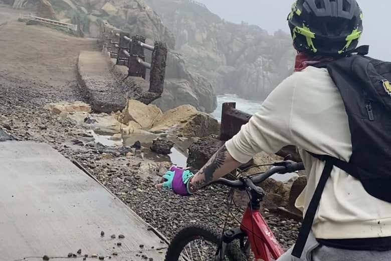 Recorriendo en bicicleta la costa de Viña del Mar