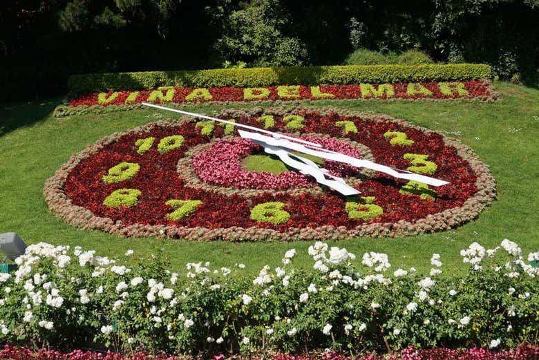 Orologio di fiori a Viña del Mar