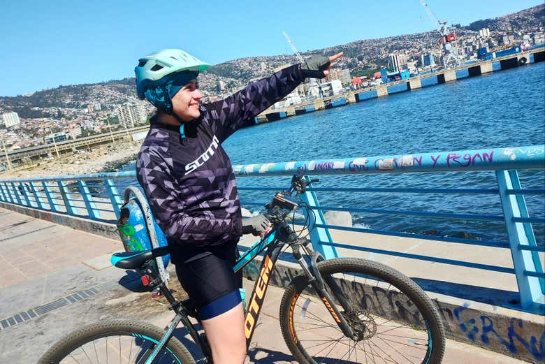Tour in bicicletta lungo la costa di Viña del Mar e Valparaíso