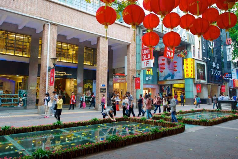Tiendas en Beijing Road