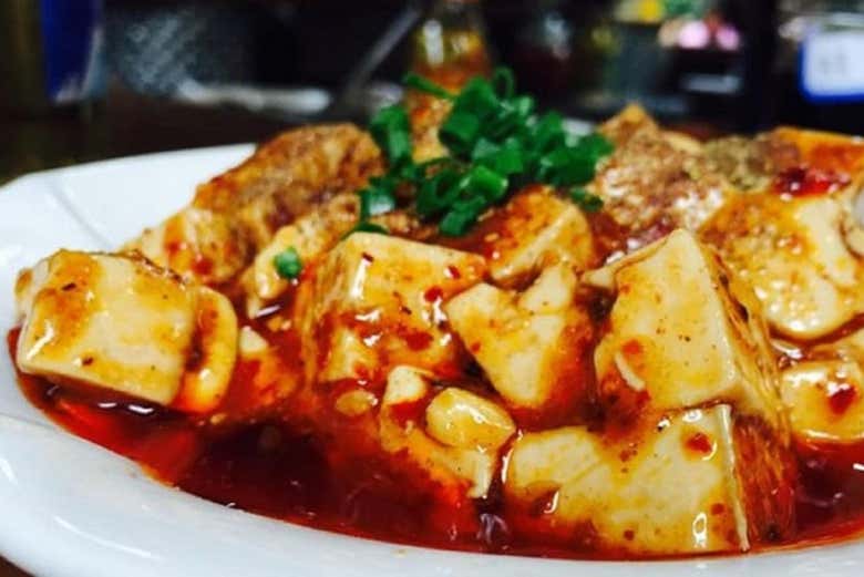 Un piatto di mapo toufu
