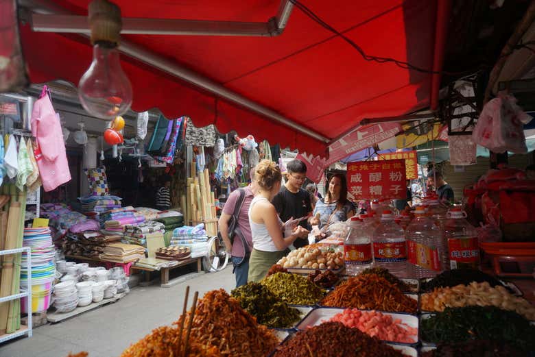 Al mercato di Chengdu