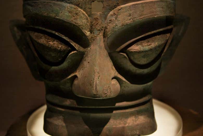 All'interno del Museo di Chengdu