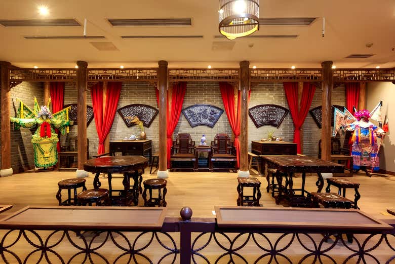 Decoración tradicional del teatro