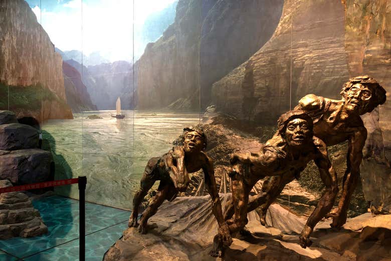 Exhibiciones en uno de los museos de Chongqing