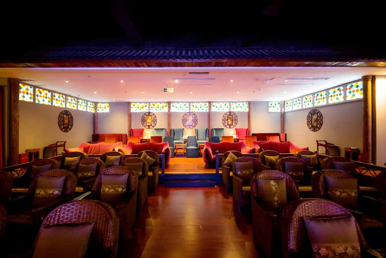 Los cómodos asientos en el teatro 