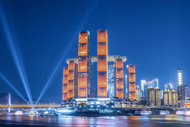 Complexe de gratte-ciel Raffles City à Chongqing