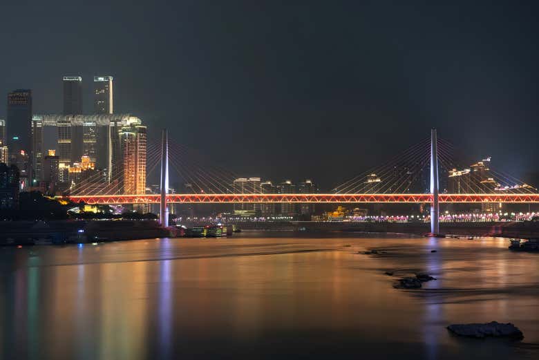 Ponts Dongshuimen et Qiansimen sur le fleuve Yangtsé
