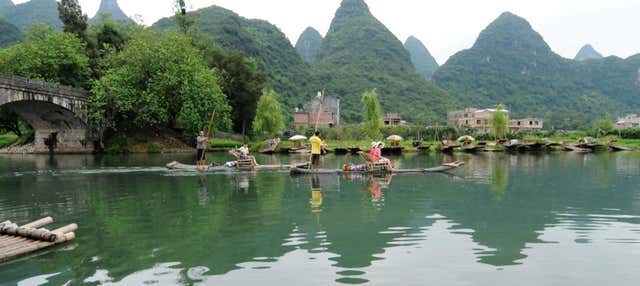 Guilin Bike & Bamboo Raft Private Tour