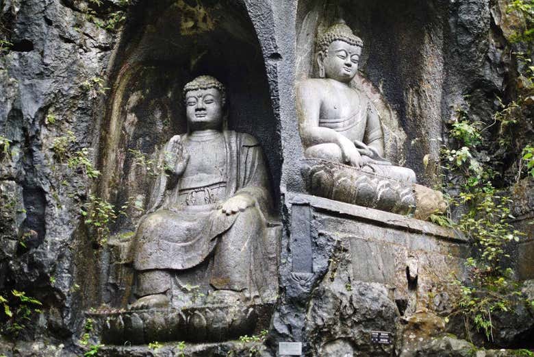 Estatuas de piedra del templo de Lingyin