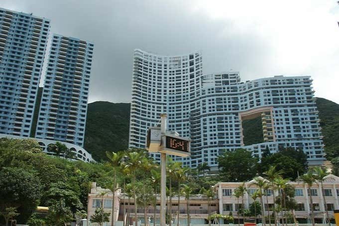 Los altos edificios de Hong Kong