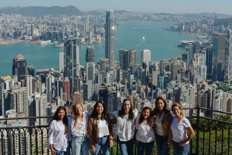 Desfrutando do tour privado por Hong Kong