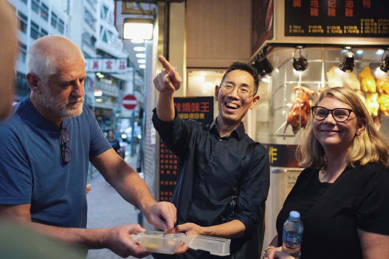 Durante il tour gastronomico di Hong Kong