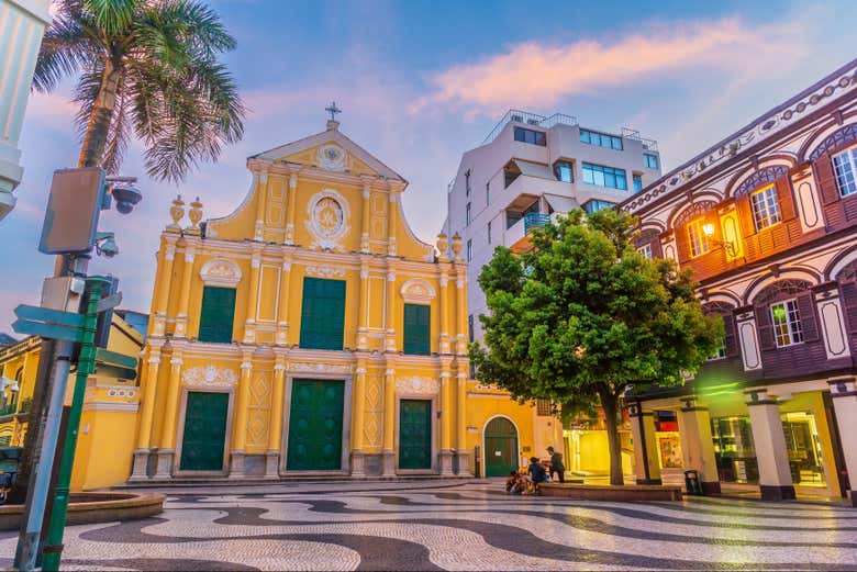 Plaza del Senado en el centro histórico de Macao