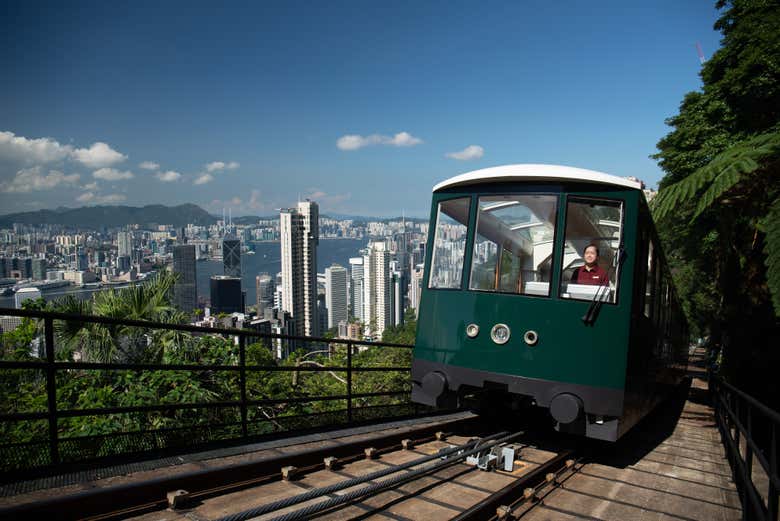 Climb on the Peak Tram