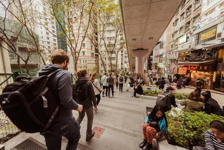 Recorriendo las calles de Hong Kong