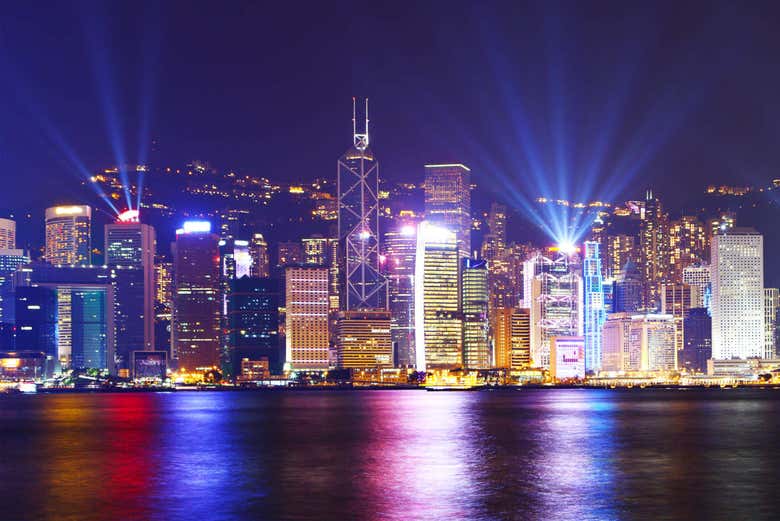 Symphony of Lights sur les grattes-ciels