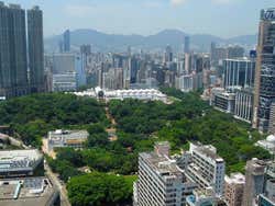 Parc de Kowloon depuis les hauteurs
