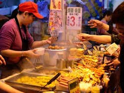 Street food a Mong Kok
