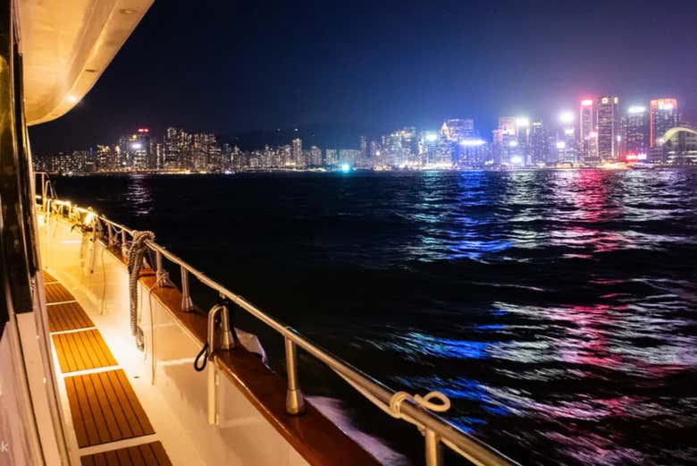 Vue depuis le yacht
