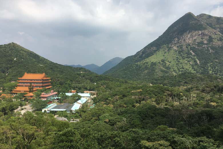 Vue panoramique sur le paysage de Lantau