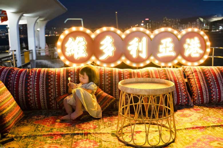 Espace détente dans le yacht