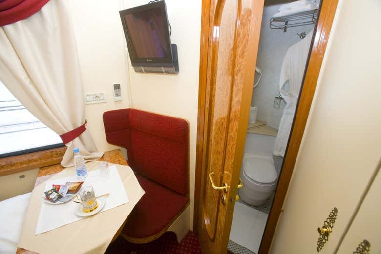 Inside the VIP cabin
