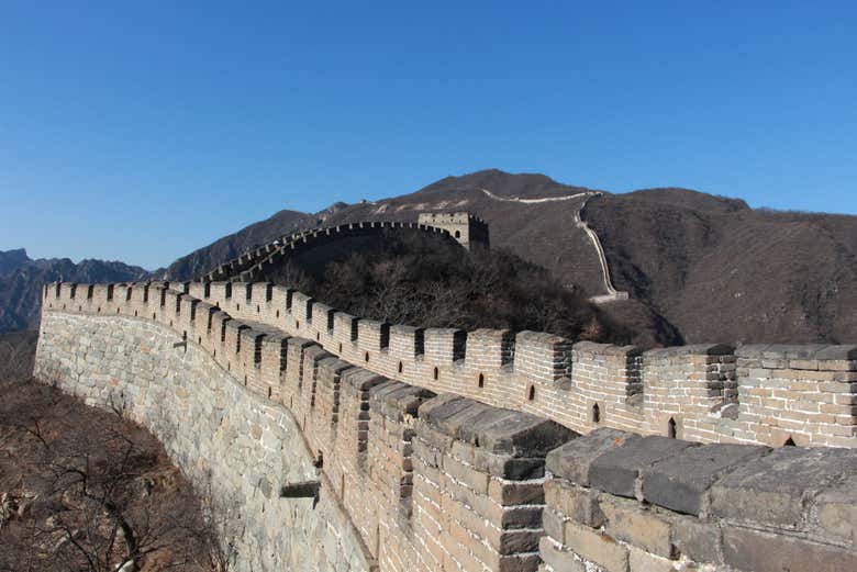 Vista de la muralla en perspectiva