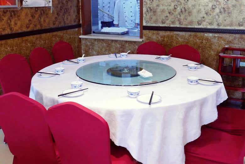 Table in the restaurant