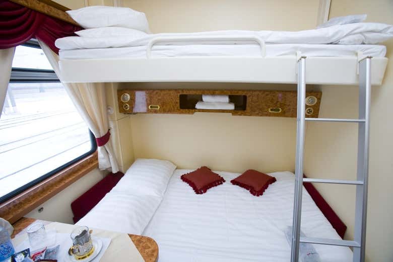 VIP cabin on the Imperial Russia train