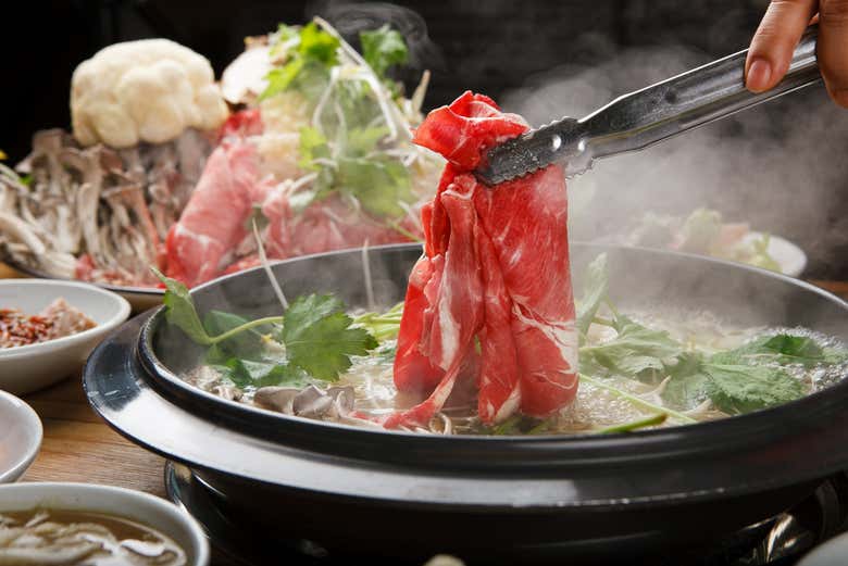 Disfrutaremos de un tradicional hot pot