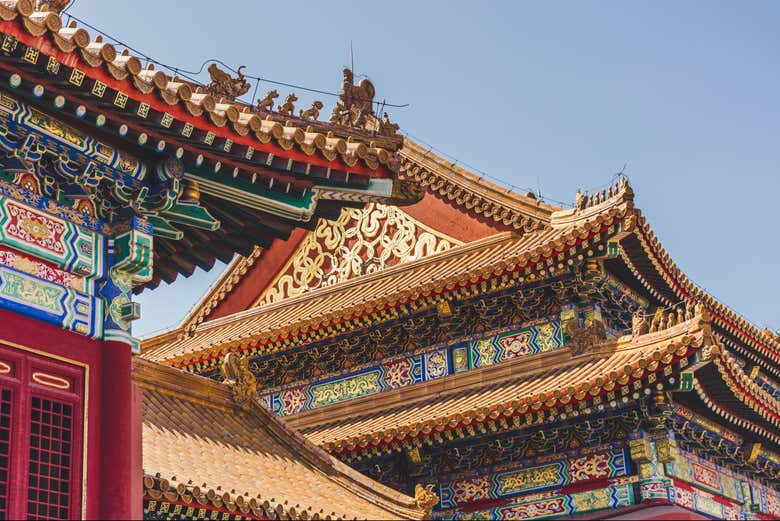 Detalles arquitectónicos del Templo del Cielo