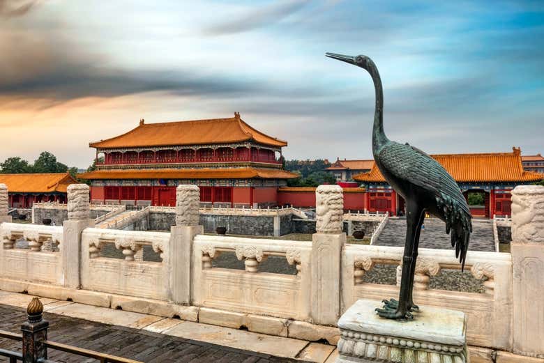 Vue panoramique sur les monuments de la Cité Interdite