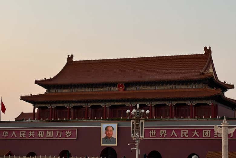 Puerta de la Paz Celestial, en Pekín