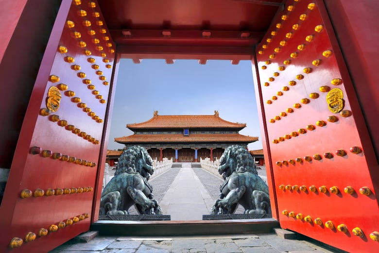 Bronze Lions in the Forbidden City