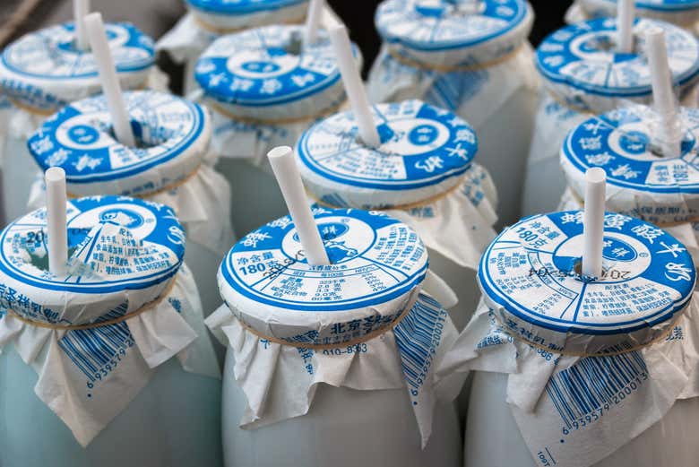 Traditional yoghurt of Beijing