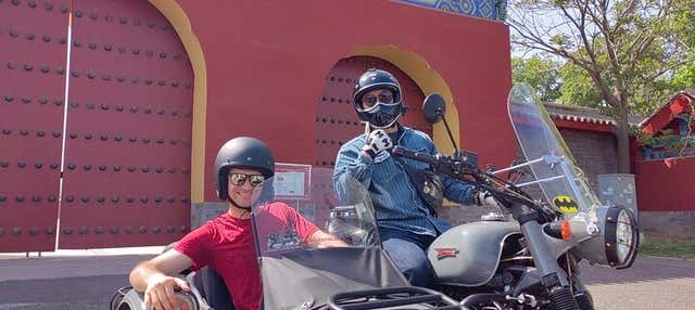 Balade privée en moto avec side-car à Pékin