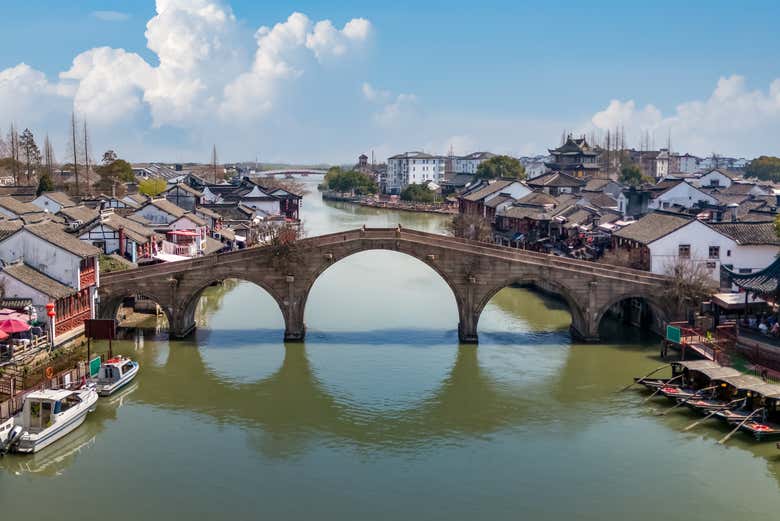 Vista panorámica de Zhujiajiao