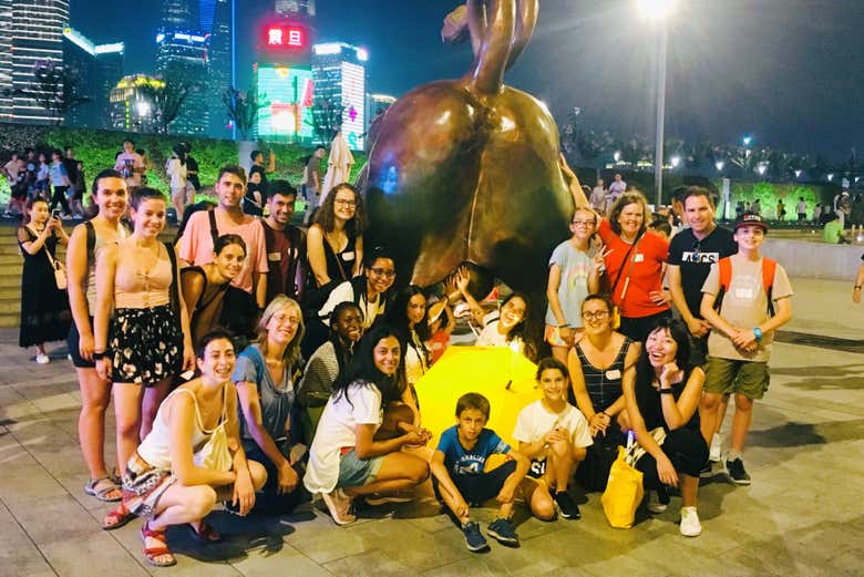 The Bund Bull at Night Tour
