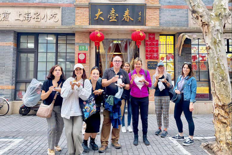 Enjoying Best Fried Soup Dumplings