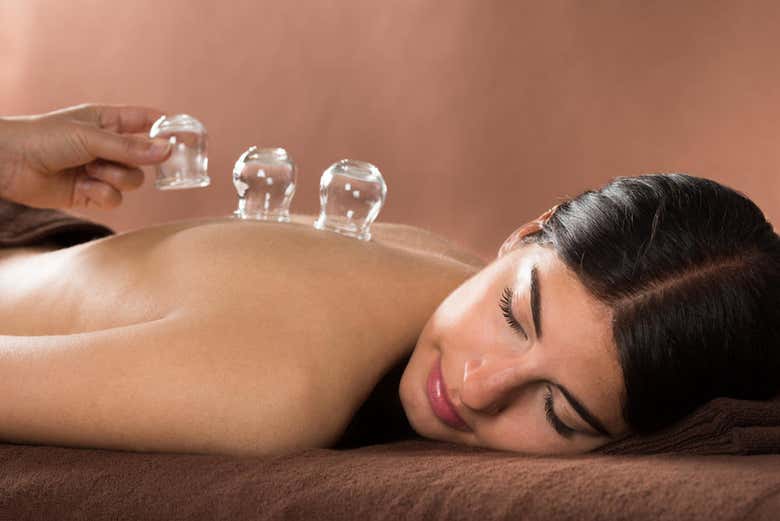 Desfrutando da massagem