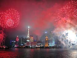 Profitez des feux d'artifices de Shanghai